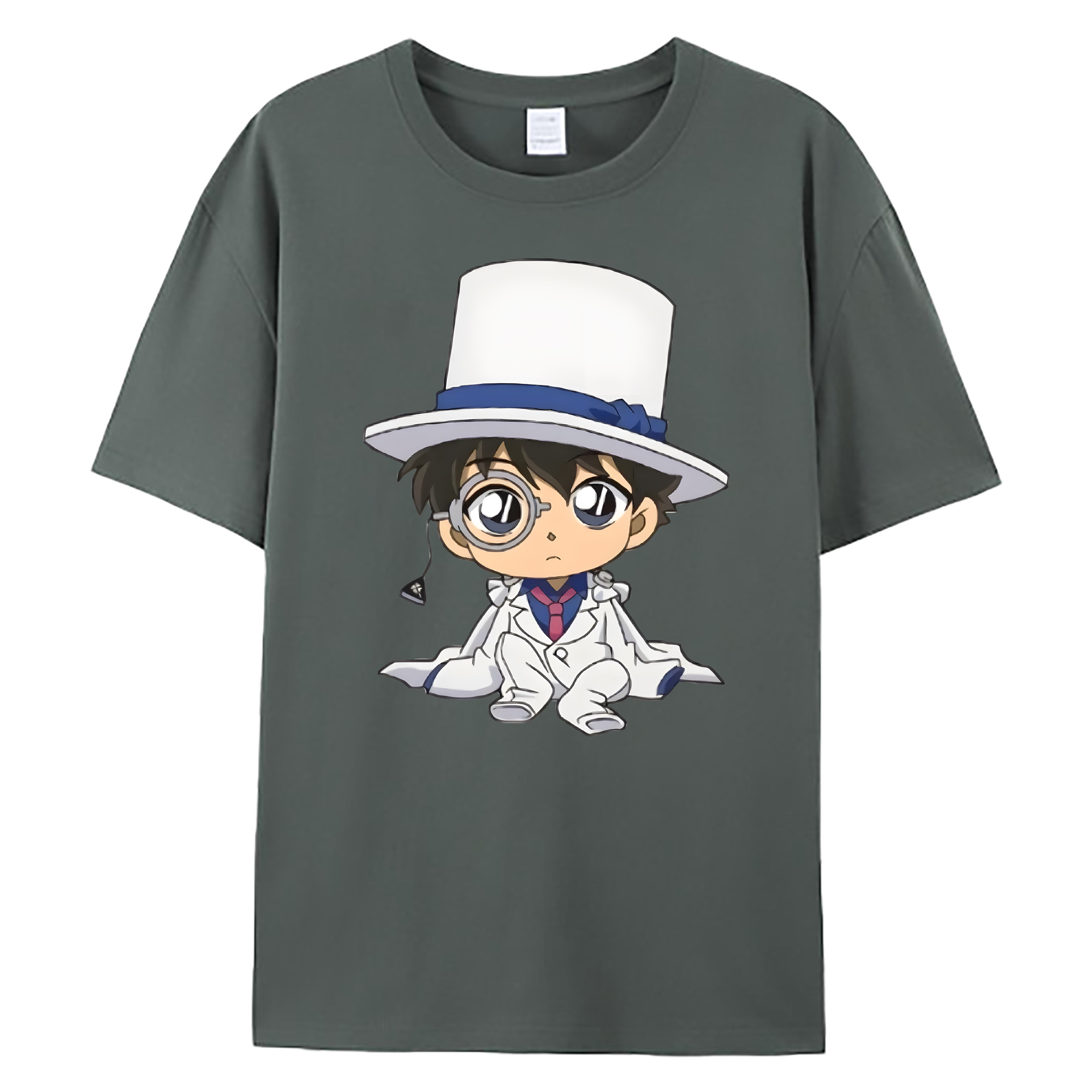 （画像用） 名探偵コナン くろば かいと Detective Conan Kuroba Kaito 綿100％ メンズ半袖Tシャツ｜肌触りやわらか＆通気性